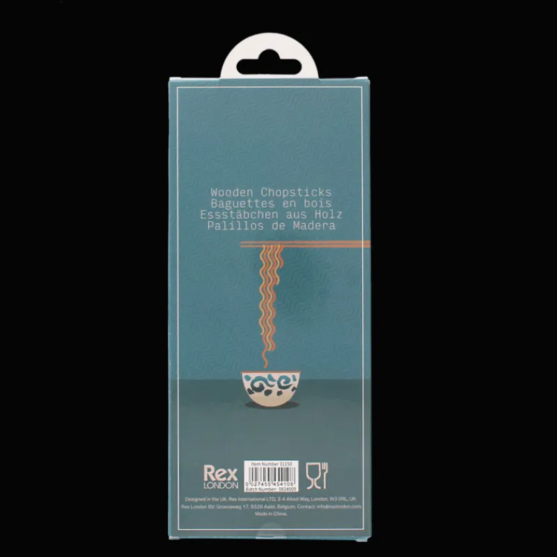 Rex London Wooden chopsticks (pack of 5 pairs) - Japanese heritage Discount