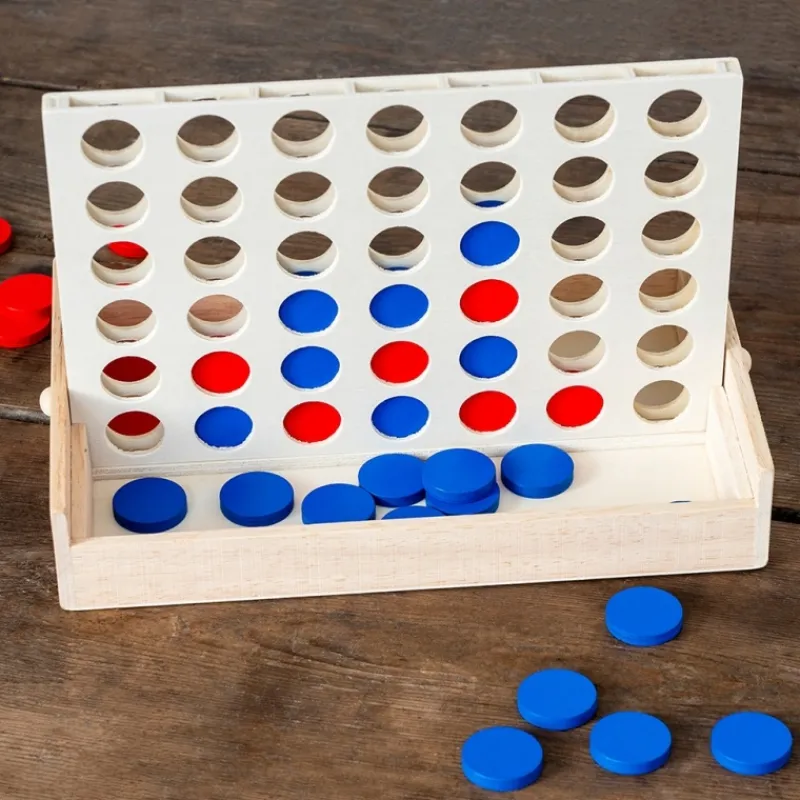 Rex London Wooden Four in a Row game set New