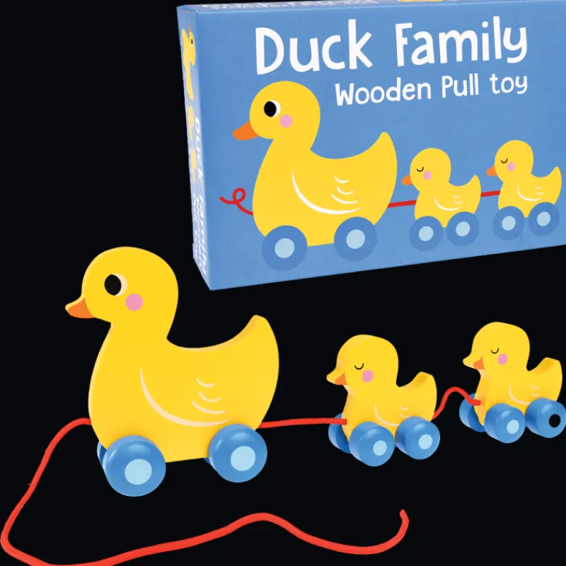 Rex London Wooden pull toy - Duck Family New