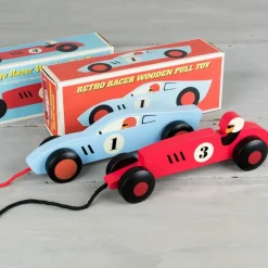 Rex London Wooden pull toy - Vintage Racer Fashion
