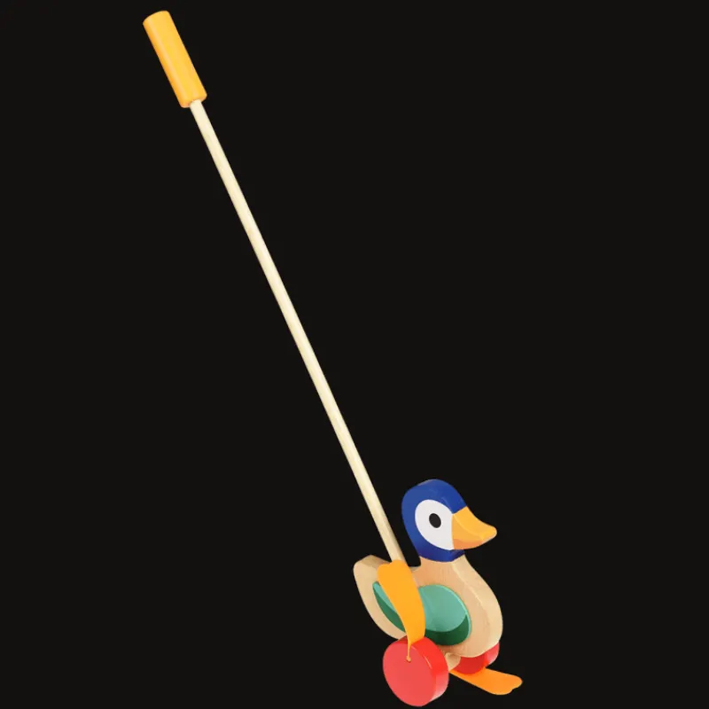 Rex London Wooden push along toy - Duck Best