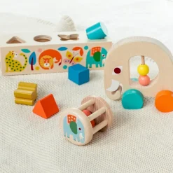 Rex London Wooden push along toy- Wild Wonders elephant Online
