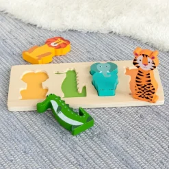 Rex London Wooden puzzle - Colourful Creatures Best