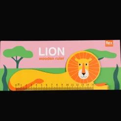 Rex London Wooden ruler - Lion Online