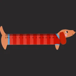 Rex London Wooden ruler - Sausage Dog Sale