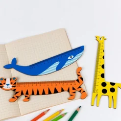 Rex London Wooden ruler - Yellow giraffe Discount