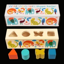 Rex London Wooden shape sorter - Wild Wonders Hot