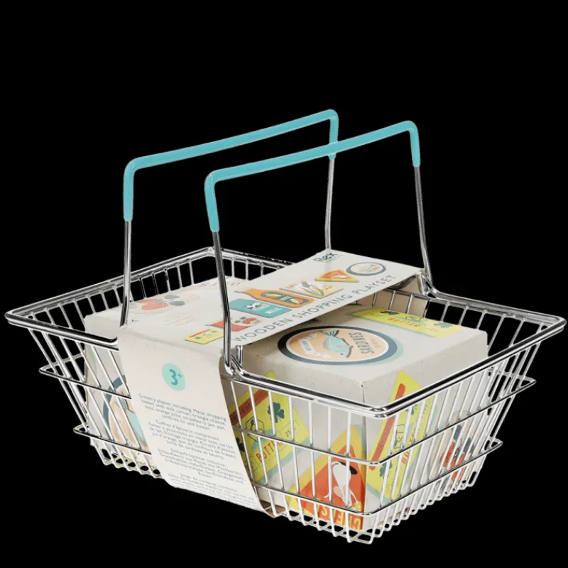 Rex London Wooden shopping playset with basket Clearance