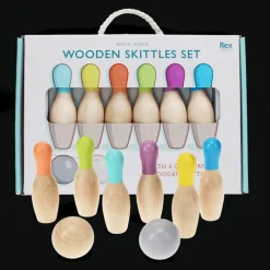 Rex London Wooden skittles set Best