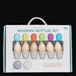 Rex London Wooden skittles set Best