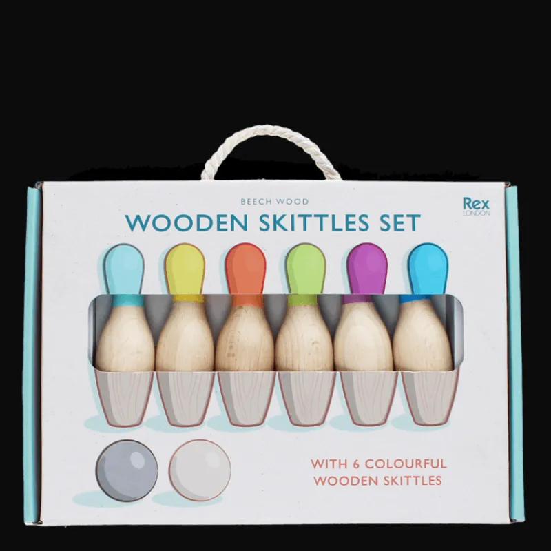 Rex London Wooden skittles set Best