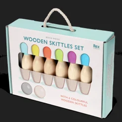 Rex London Wooden skittles set Best
