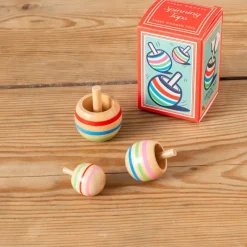 Rex London Wooden spinning tops (set of 3) Outlet