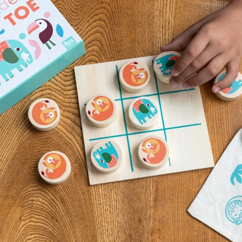 Rex London Wooden tic-tac-toe - Wild Wonders Online