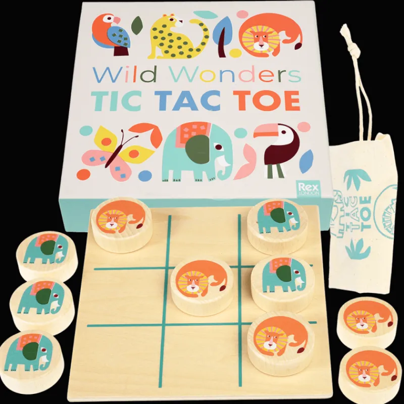 Rex London Wooden tic-tac-toe - Wild Wonders Online