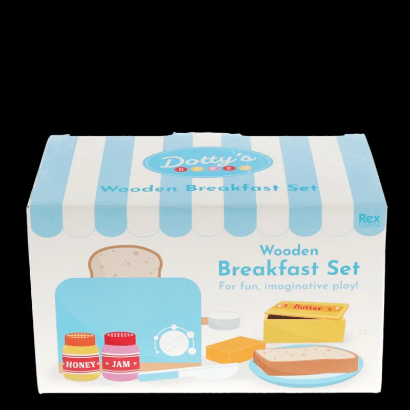 Rex London Wooden toy toaster playset Discount