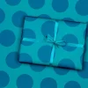 Rex London Wrapping paper (5 sheets) - Blue spot on turquoise Discount