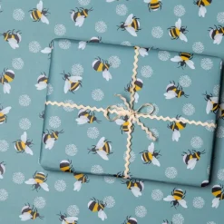 Rex London Wrapping paper (5 sheets) - Bumblebee Discount