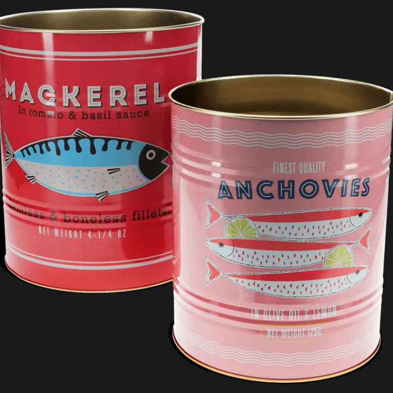 Rex London XL storage tins (set of 2) - Fish Clearance
